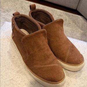 Toms Women's Brown Suede Paxton  Booties